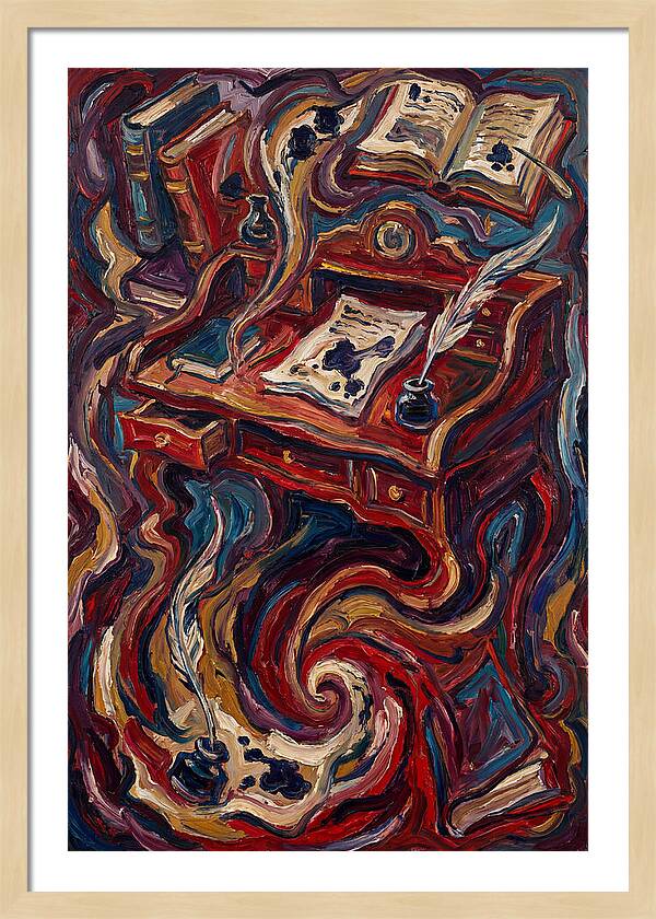 Writing Desk In Expressionist Style