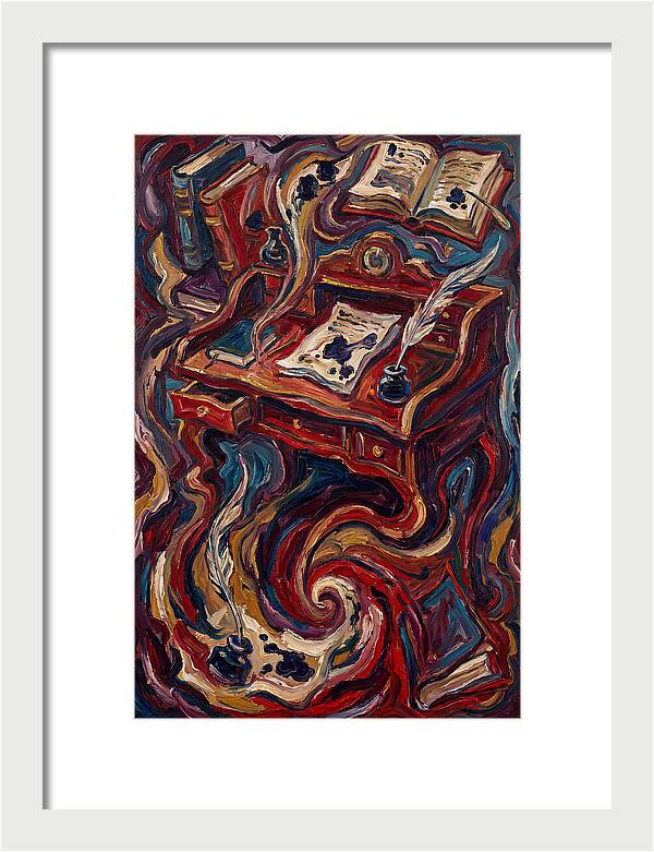 Writing Desk In Expressionist Style