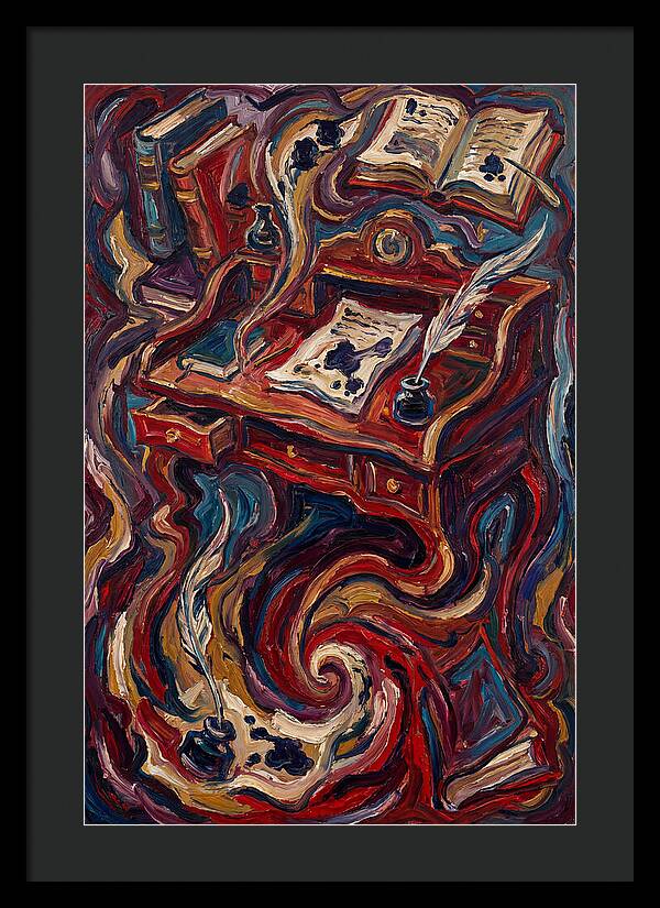 Writing Desk In Expressionist Style