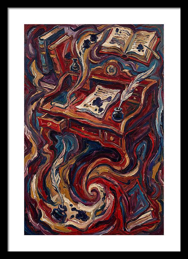 Writing Desk In Expressionist Style