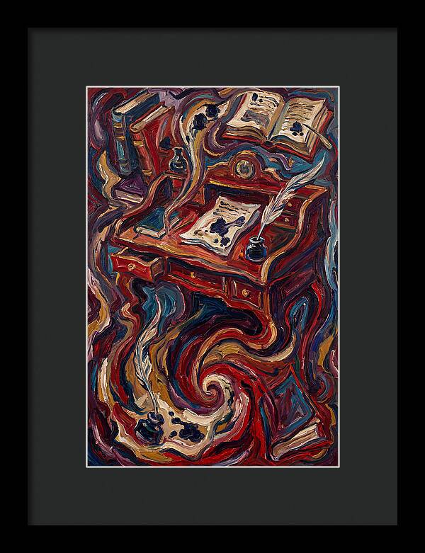 Writing Desk In Expressionist Style