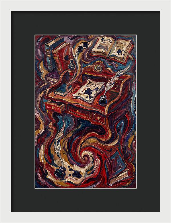 Writing Desk In Expressionist Style