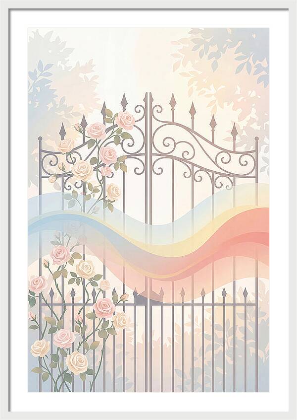 Wrought Iron Garden Gate