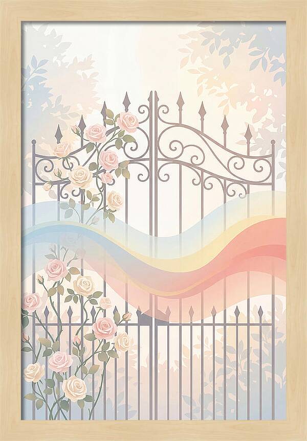 Wrought Iron Garden Gate