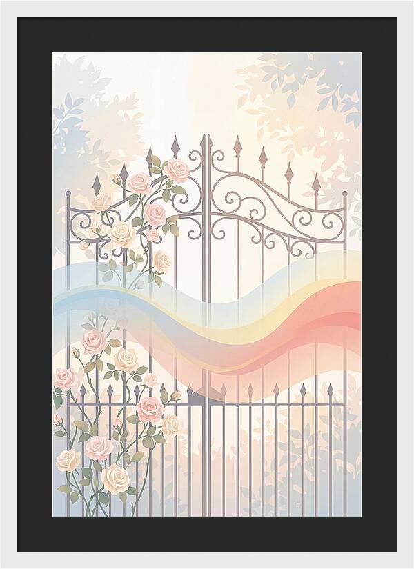 Wrought Iron Garden Gate