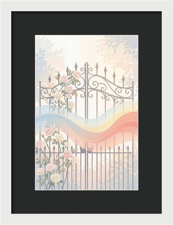 Wrought Iron Garden Gate