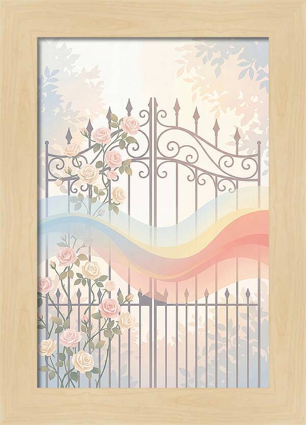 Wrought Iron Garden Gate