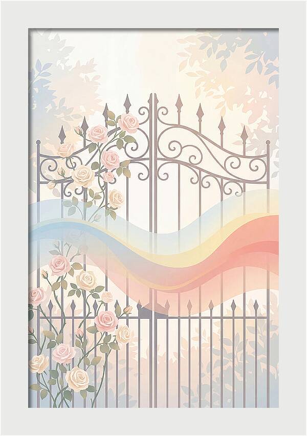 Wrought Iron Garden Gate