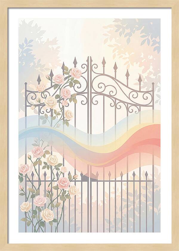 Wrought Iron Garden Gate