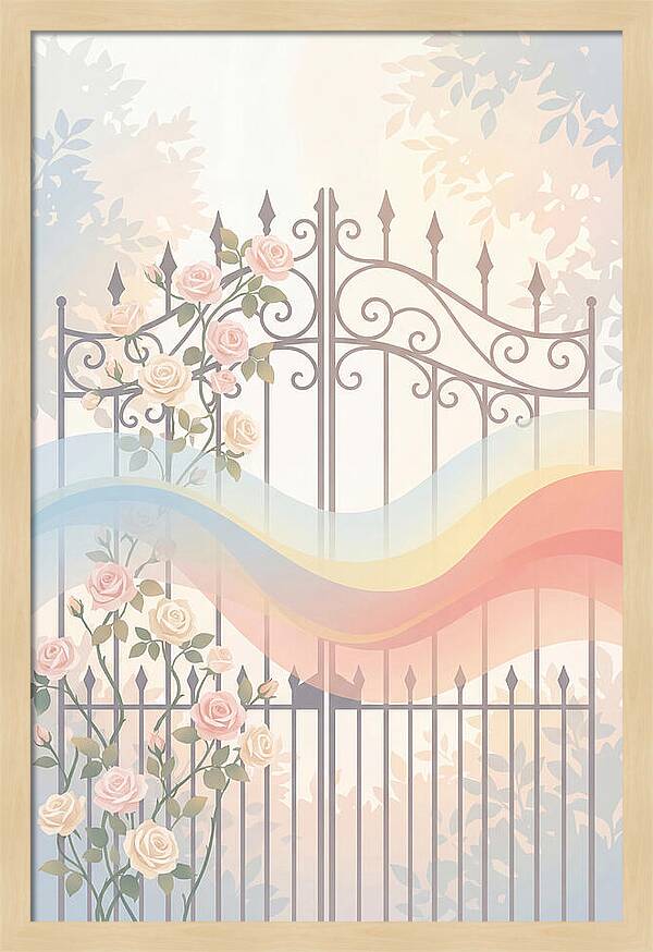 Wrought Iron Garden Gate
