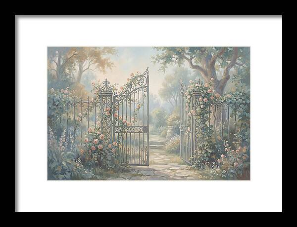 Wrought Iron Gate To Hidden Garden