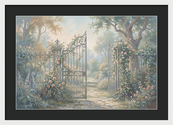 Wrought Iron Gate To Hidden Garden