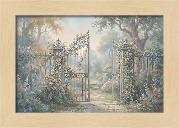 Wrought Iron Gate To Hidden Garden