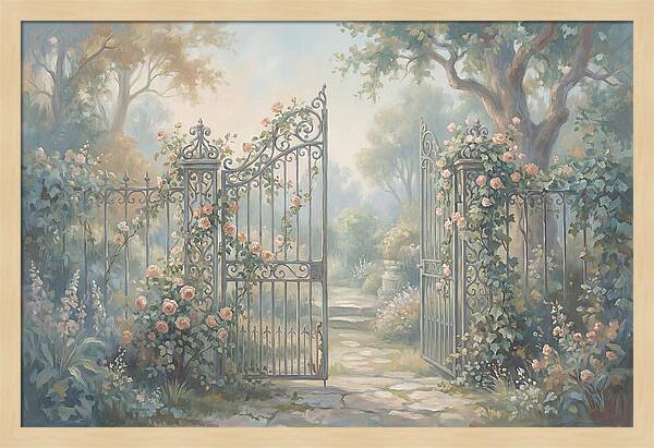 Wrought Iron Gate To Hidden Garden
