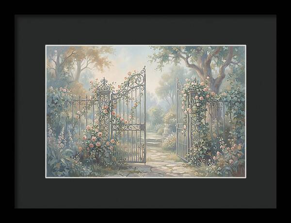 Wrought Iron Gate To Hidden Garden