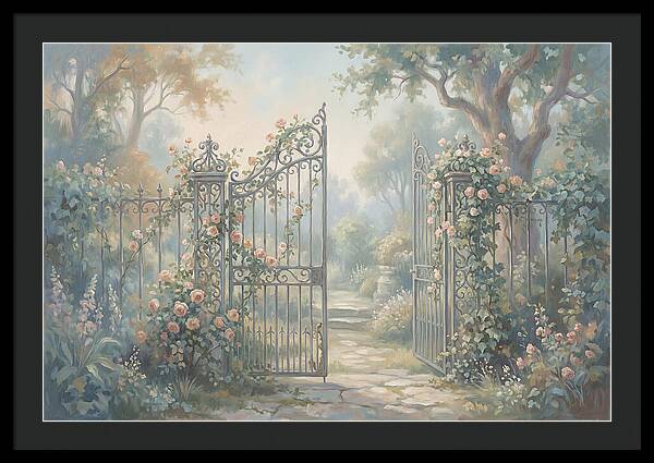 Wrought Iron Gate To Hidden Garden