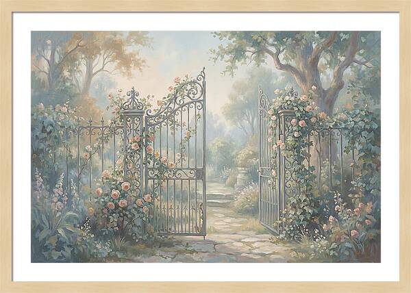Wrought Iron Gate To Hidden Garden