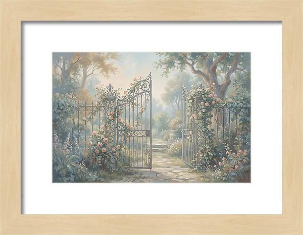 Wrought Iron Gate To Hidden Garden