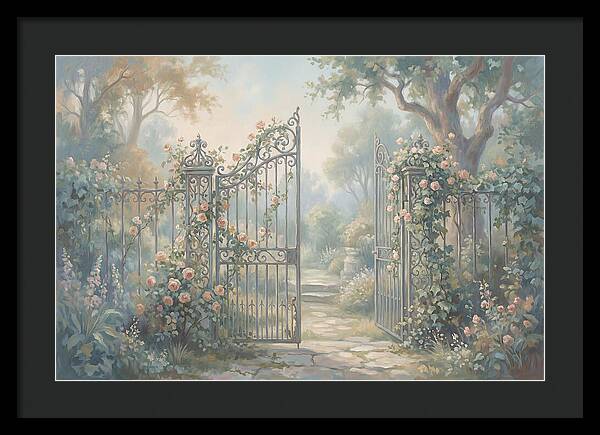 Wrought Iron Gate To Hidden Garden
