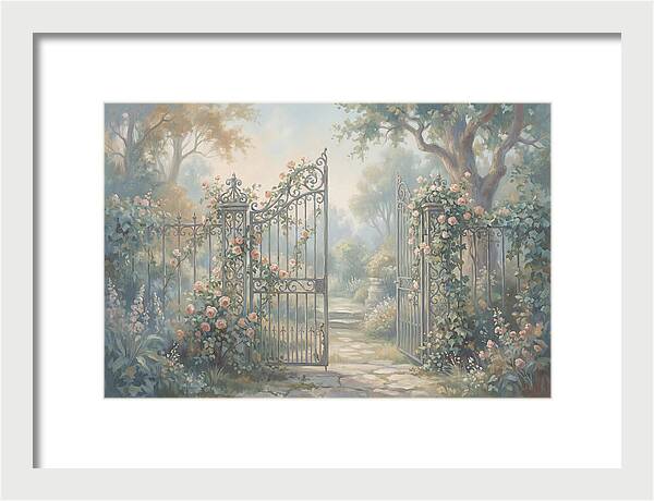 Wrought Iron Gate To Hidden Garden