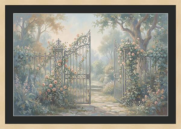 Wrought Iron Gate To Hidden Garden