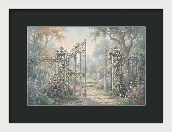 Wrought Iron Gate To Hidden Garden