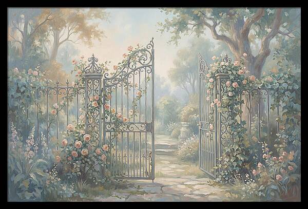 Wrought Iron Gate To Hidden Garden