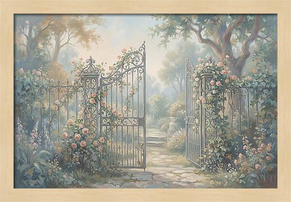 Wrought Iron Gate To Hidden Garden