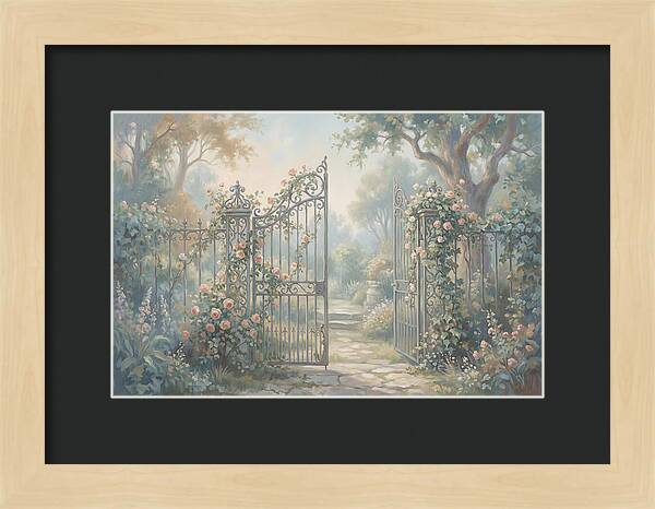 Wrought Iron Gate To Hidden Garden