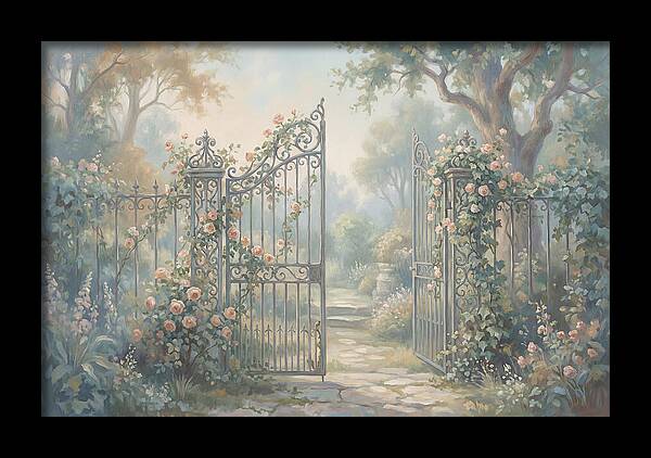Wrought Iron Gate To Hidden Garden