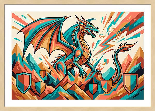 Wyvern In Vibrant Colors