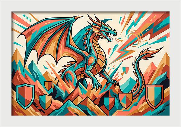 Wyvern In Vibrant Colors