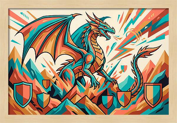 Wyvern In Vibrant Colors