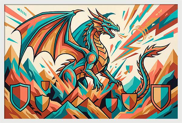 Wyvern In Vibrant Colors