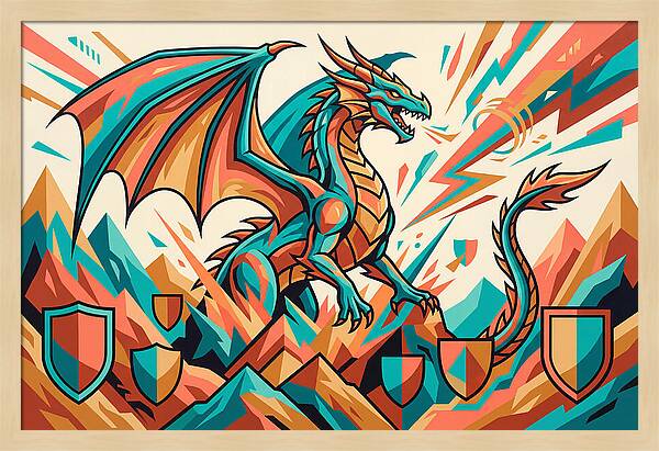 Wyvern In Vibrant Colors