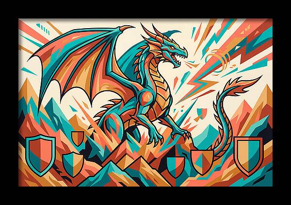 Wyvern In Vibrant Colors