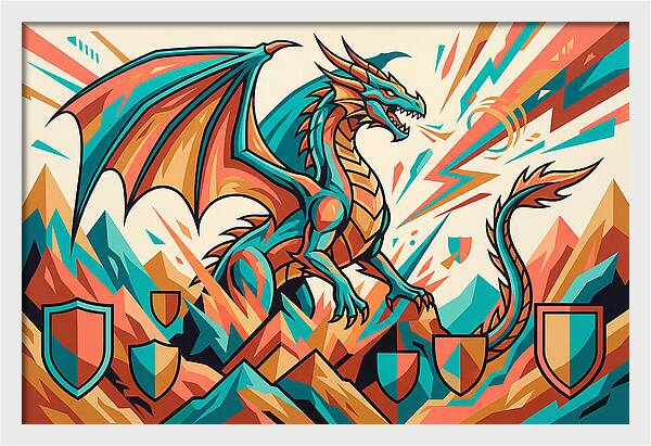 Wyvern In Vibrant Colors