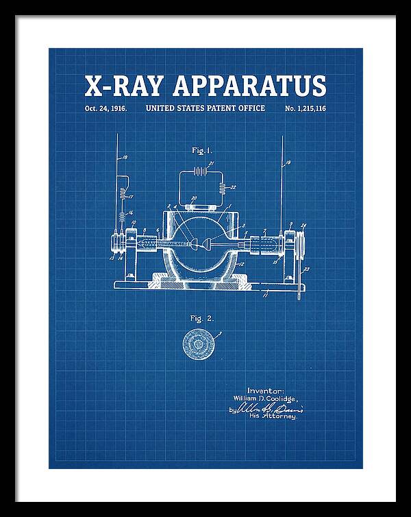 X Ray Apparatus Coolidge Tube Blueprint Patent Us1215116a