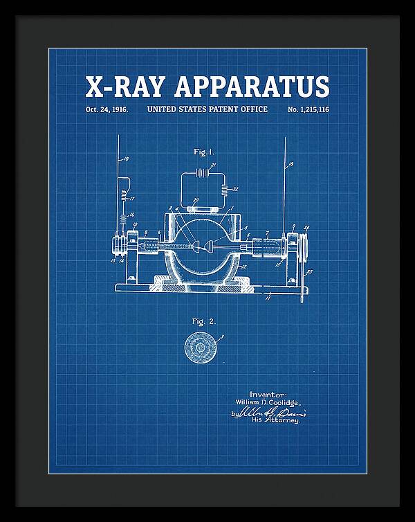 X Ray Apparatus Coolidge Tube Blueprint Patent Us1215116a