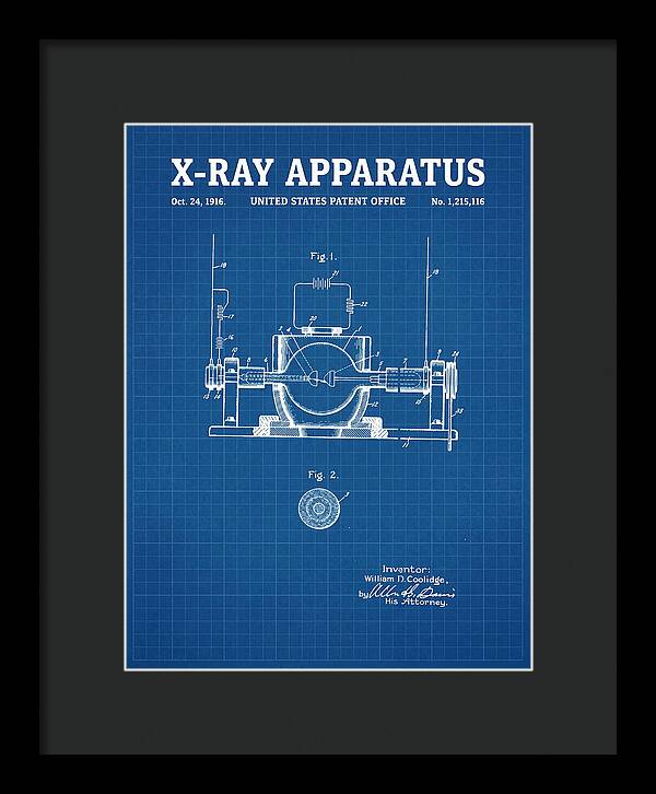 X Ray Apparatus Coolidge Tube Blueprint Patent Us1215116a