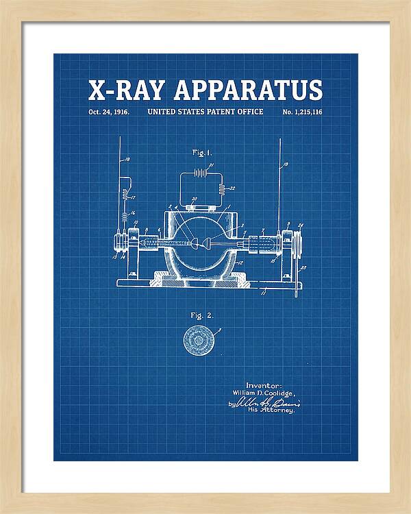 X Ray Apparatus Coolidge Tube Blueprint Patent Us1215116a
