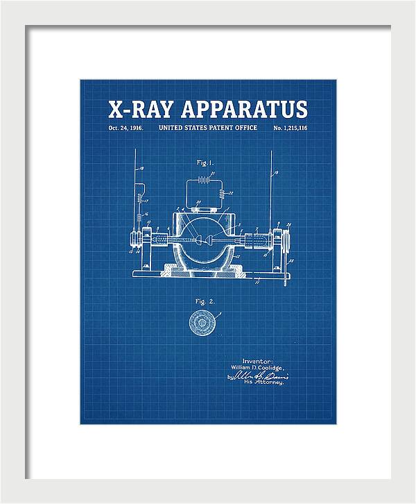 X Ray Apparatus Coolidge Tube Blueprint Patent Us1215116a