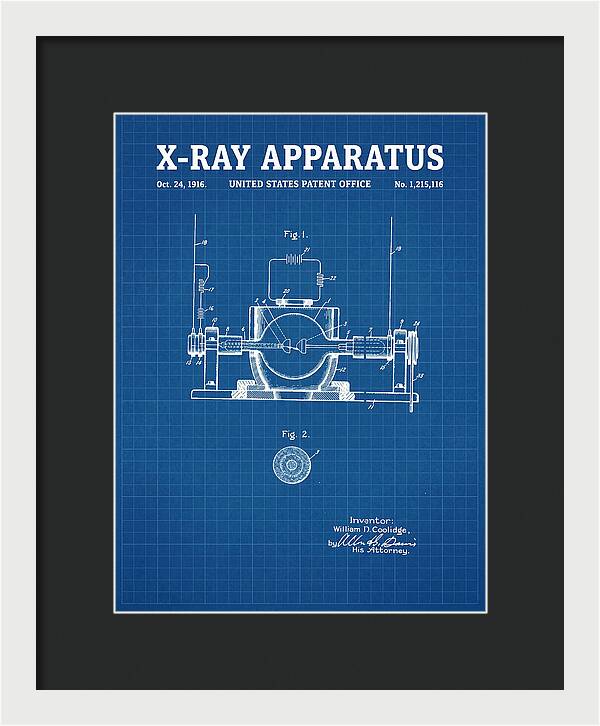 X Ray Apparatus Coolidge Tube Blueprint Patent Us1215116a