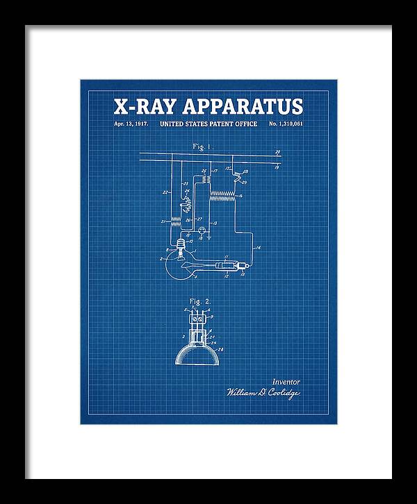 X Ray Apparatus Coolidge Tube Blueprint Patent Us1310061a