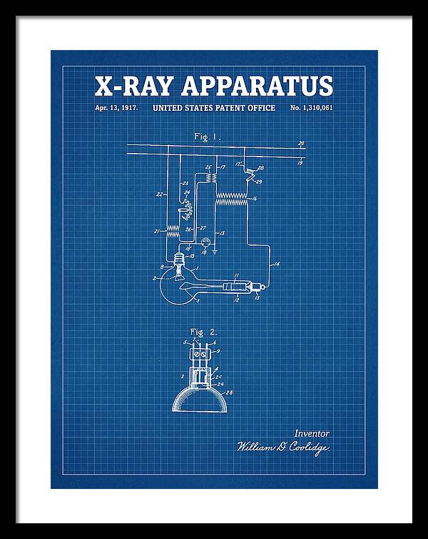 X Ray Apparatus Coolidge Tube Blueprint Patent Us1310061a