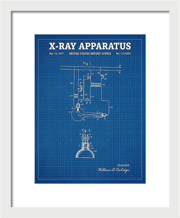 X Ray Apparatus Coolidge Tube Blueprint Patent Us1310061a