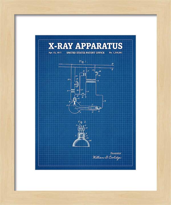 X Ray Apparatus Coolidge Tube Blueprint Patent Us1310061a