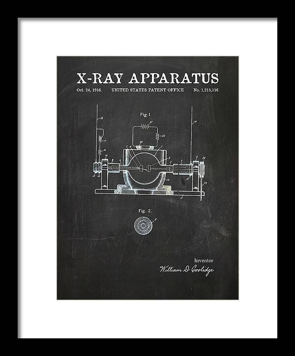 X Ray Apparatus Coolidge Tube Chalkboard Patent Us1215116a