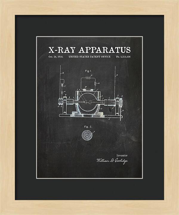 X Ray Apparatus Coolidge Tube Chalkboard Patent Us1215116a