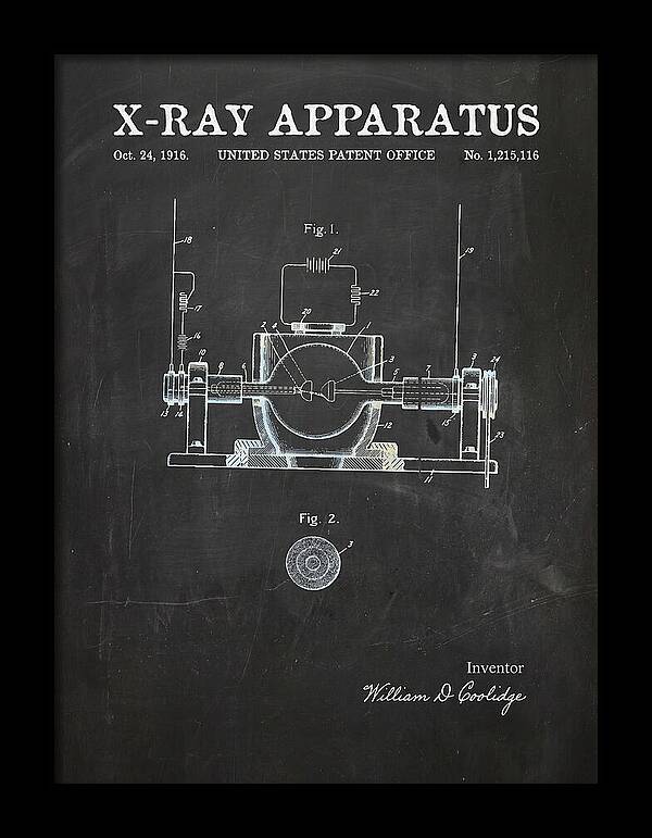 X Ray Apparatus Coolidge Tube Chalkboard Patent Us1215116a